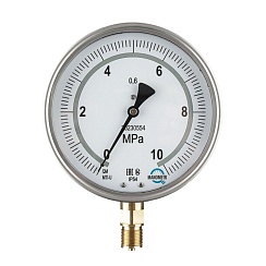 Манометры, мановакуумметры и вакуумметры точных измерений  кл.т. 1,0 кл.т.0,6 MTI-U, MVTI-U, VTI-U